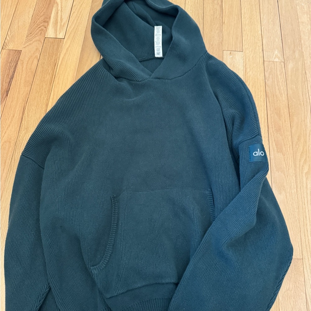 Alo Dark Green Scholar Hoodie